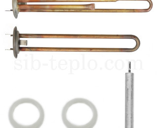 Комплект ТЭН RF для водонагревателя Thermex 700 Вт, М4, L245мм + ТЭН RF 1.3 кВт, М4, L300мм + прокладка 2 шт. + анод М4, 20567